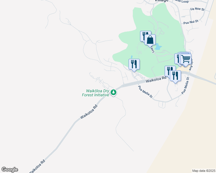 map of restaurants, bars, coffee shops, grocery stores, and more near 68-3939 Moana Place in Waimea