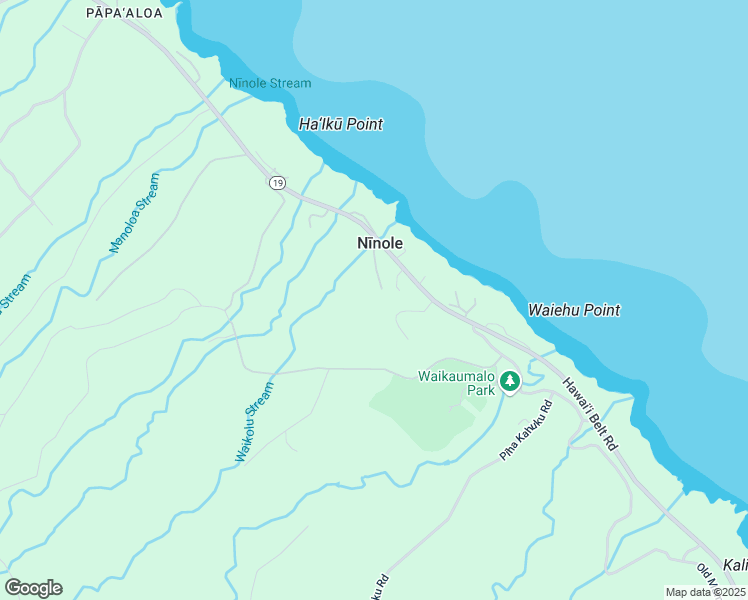 map of restaurants, bars, coffee shops, grocery stores, and more near 32-949 Mamalahoa Highway in Nīnole