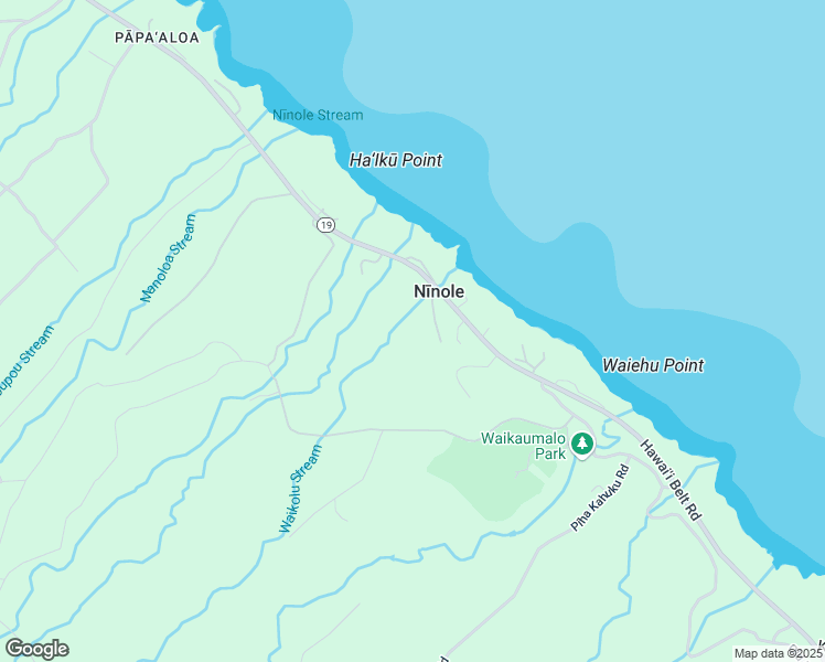 map of restaurants, bars, coffee shops, grocery stores, and more near 32-949 Mamalahoa Highway in Nīnole