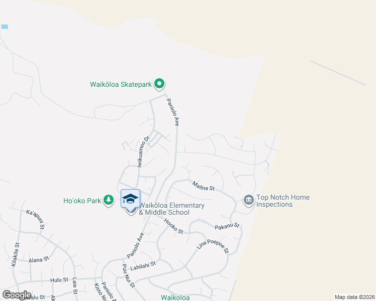 map of restaurants, bars, coffee shops, grocery stores, and more near 68-3527 Haena Street in Waikoloa Village