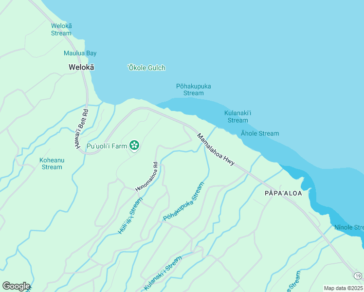 map of restaurants, bars, coffee shops, grocery stores, and more near 341331 C Hawaiʻi Belt Road in Hilo