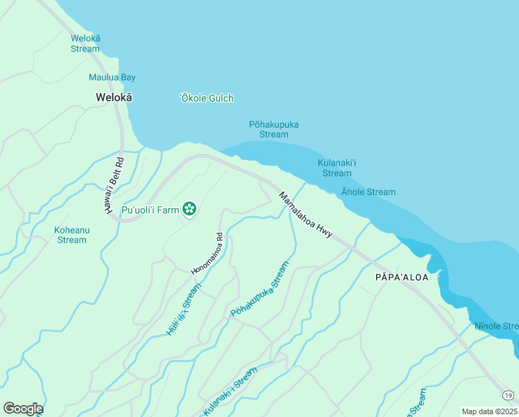map of restaurants, bars, coffee shops, grocery stores, and more near 341331 C Hawaii Belt Road in Hilo