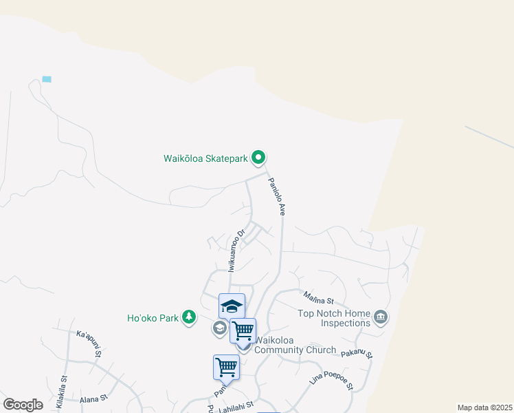 map of restaurants, bars, coffee shops, grocery stores, and more near 68-3522 Kapii Place in Waikoloa Village