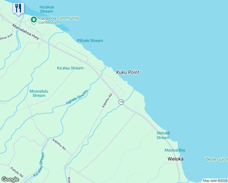 map of restaurants, bars, coffee shops, grocery stores, and more near 321 Koi Loop in Hawaii County