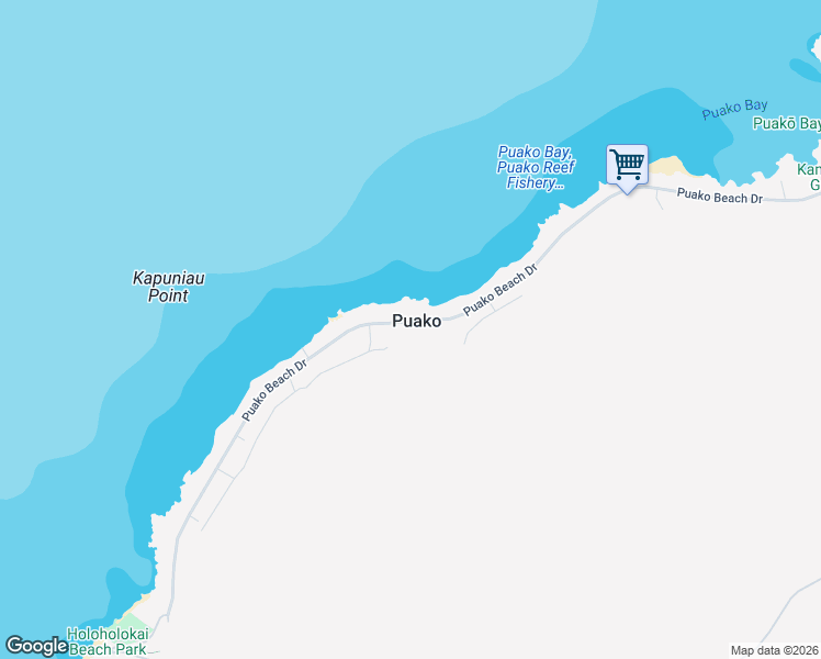 map of restaurants, bars, coffee shops, grocery stores, and more near 77 Puako Beach Drive in Waimea