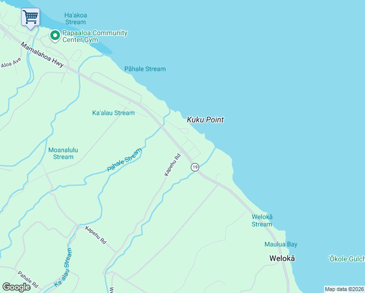 map of restaurants, bars, coffee shops, grocery stores, and more near 321 Koi Loop in Laupahoehoe
