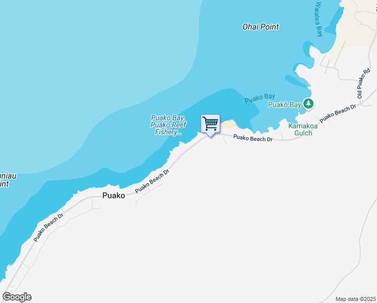map of restaurants, bars, coffee shops, grocery stores, and more near 69-1671 Puako Beach Drive in Waimea