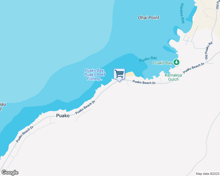 map of restaurants, bars, coffee shops, grocery stores, and more near 69-1671 Puako Beach Drive in Waimea