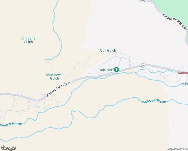 map of restaurants, bars, coffee shops, grocery stores, and more near 62-1144 Puahia Street in Waimea