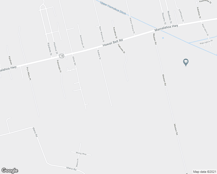 map of restaurants, bars, coffee shops, grocery stores, and more near 5100 Kalake Street in Waimea