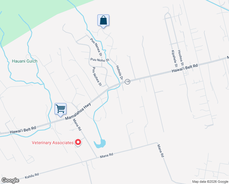 map of restaurants, bars, coffee shops, grocery stores, and more near 64-645 Mamalahoa Highway in Waimea