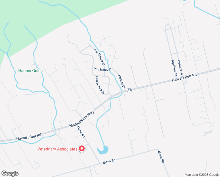 map of restaurants, bars, coffee shops, grocery stores, and more near 64-649 Puu Pohu Place in Waimea