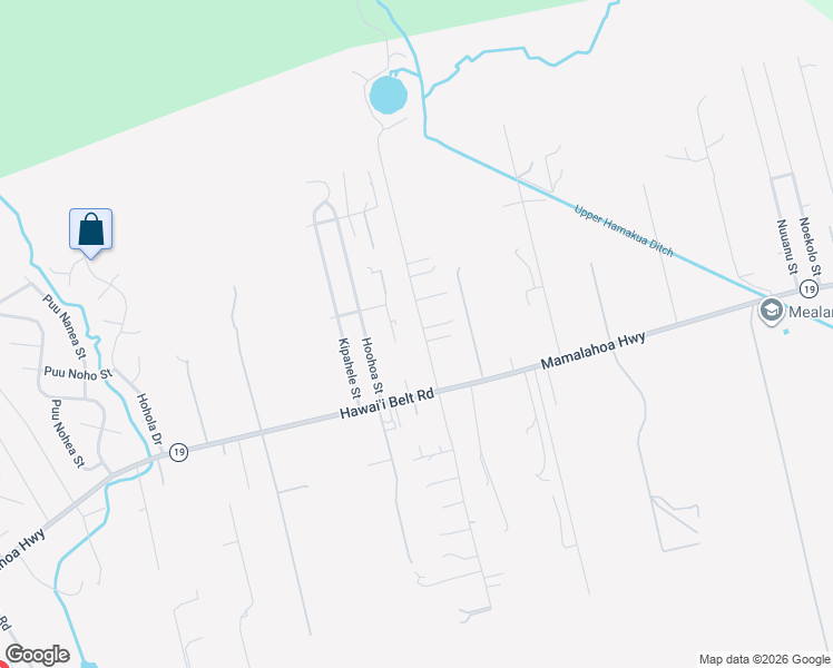 map of restaurants, bars, coffee shops, grocery stores, and more near 64-5221 White Road in Waimea