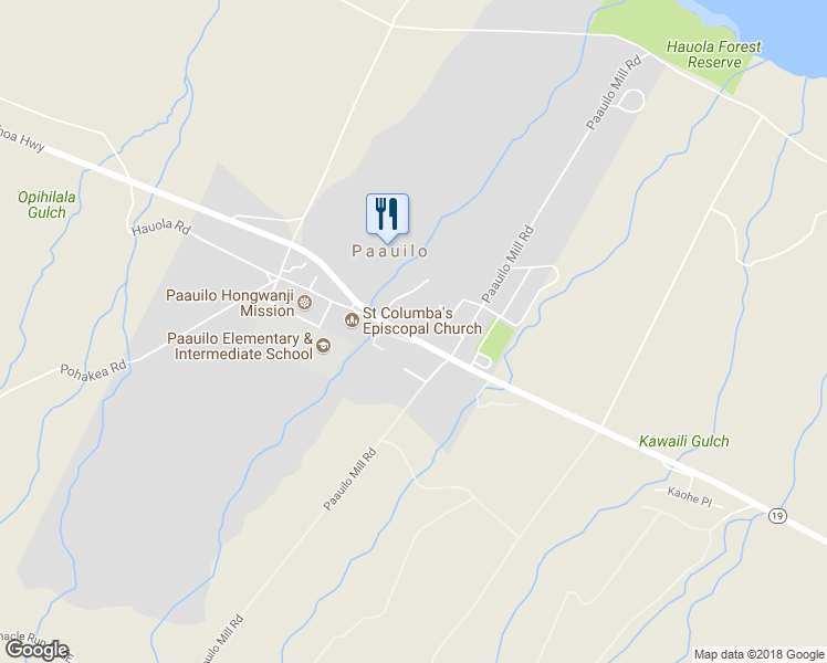 map of restaurants, bars, coffee shops, grocery stores, and more near 43-1374 Hawaiʻi Belt Road in Waimea