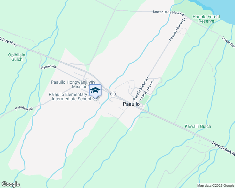 map of restaurants, bars, coffee shops, grocery stores, and more near 43-1374 Hawaiʻi Belt Road in Waimea