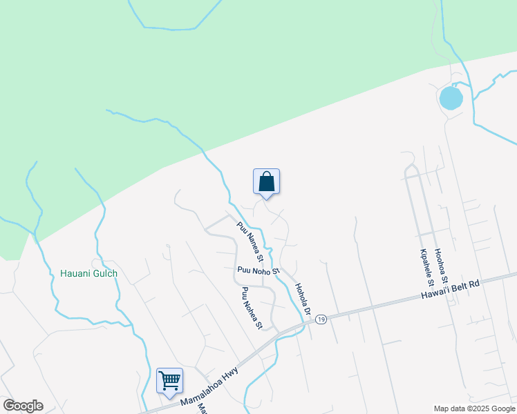 map of restaurants, bars, coffee shops, grocery stores, and more near 64-633 Puuluna Place in Waimea