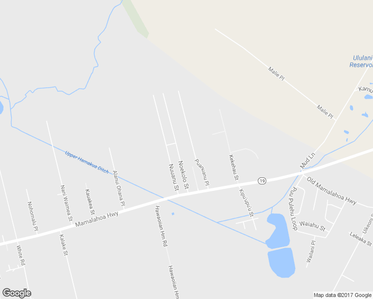 map of restaurants, bars, coffee shops, grocery stores, and more near 64-5255 Puanuanu Place in Waimea