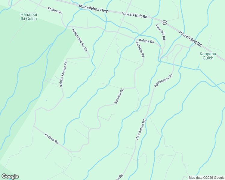 map of restaurants, bars, coffee shops, grocery stores, and more near 44-2650 Kalaniai Road in Honokaa