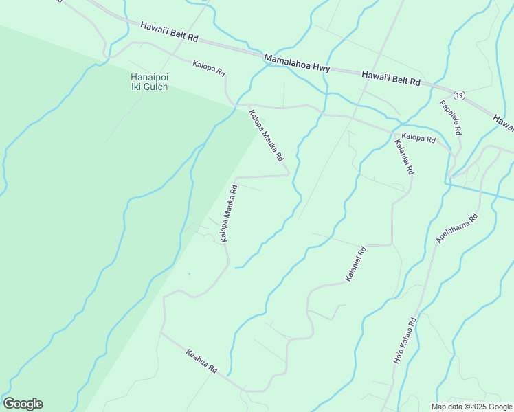 map of restaurants, bars, coffee shops, grocery stores, and more near 44-2633 Kalopa Mauka Road in Honokaa