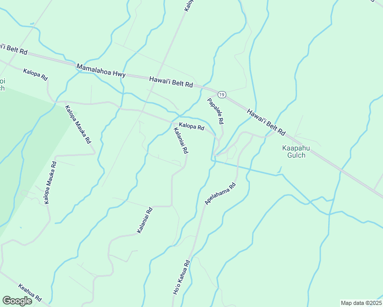 map of restaurants, bars, coffee shops, grocery stores, and more near 44-2383 Kalaniai Road in Honokaa