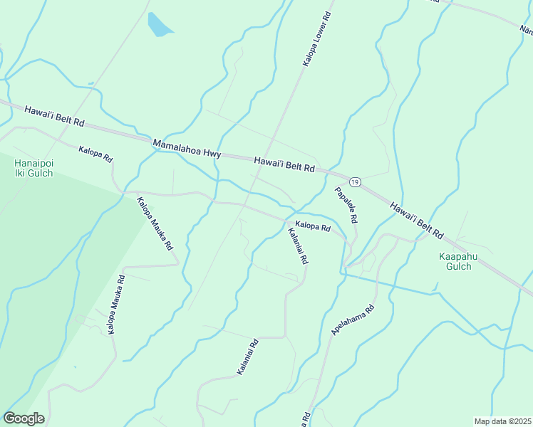 map of restaurants, bars, coffee shops, grocery stores, and more near 44-2533 Kalopa Road in Honokaa