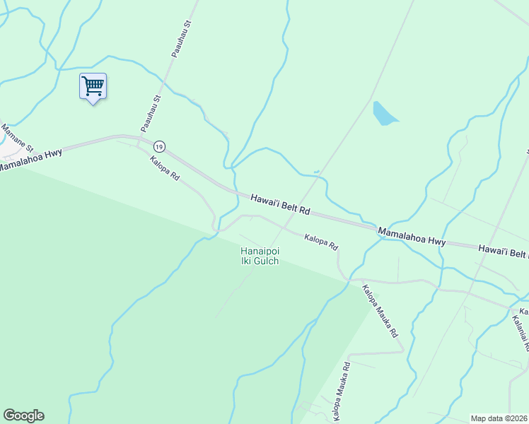 map of restaurants, bars, coffee shops, grocery stores, and more near 44-2493 Hawaiʻi Belt Road in Honokaa