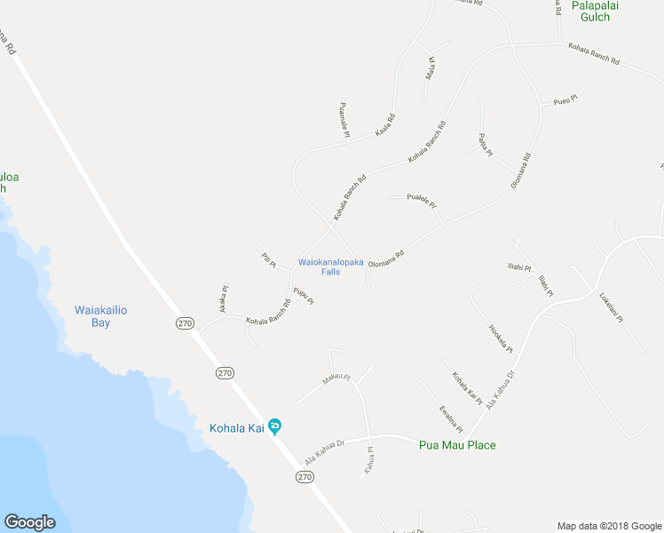 map of restaurants, bars, coffee shops, grocery stores, and more near 59-403 Olomana Road in Waimea