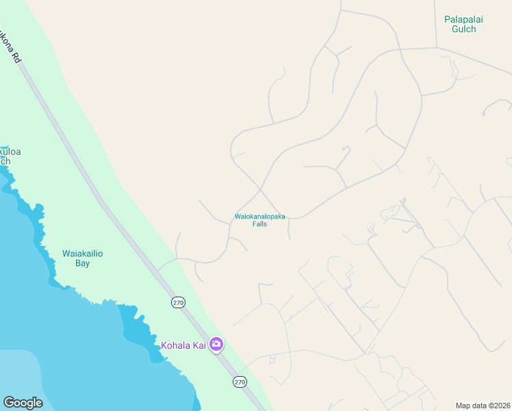 map of restaurants, bars, coffee shops, grocery stores, and more near 59-403 Olomana Road in Waimea