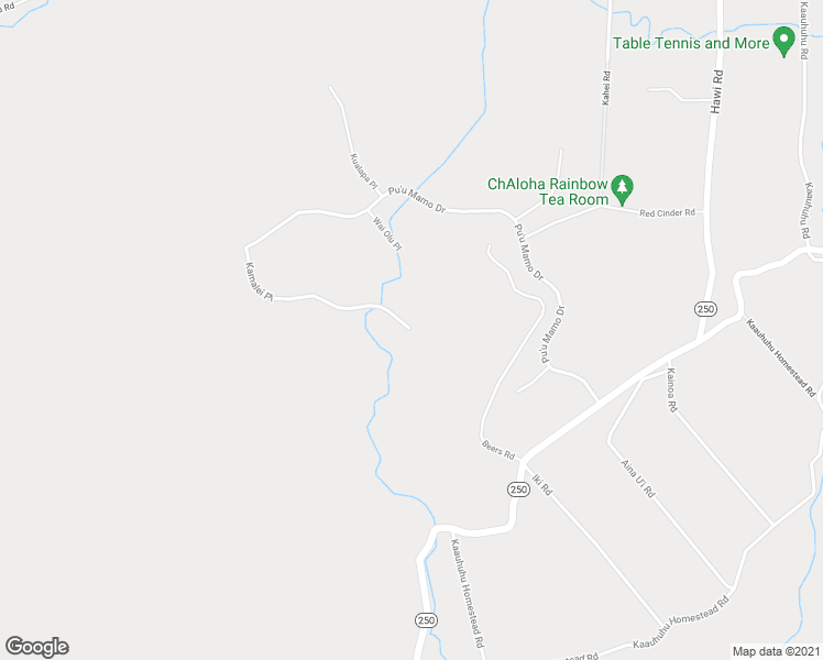 map of restaurants, bars, coffee shops, grocery stores, and more near Pu'u Mamo Drive in Hawi