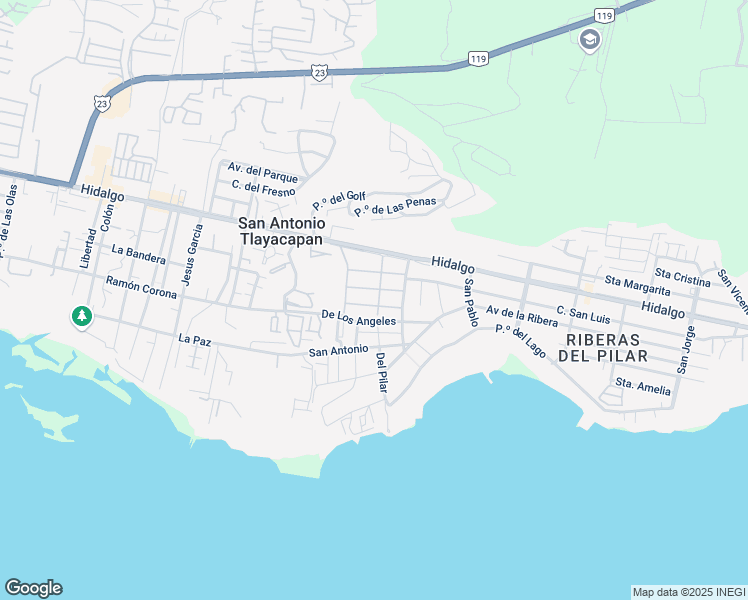 map of restaurants, bars, coffee shops, grocery stores, and more near 29 Mirasol in San Antonio Tlayacapan