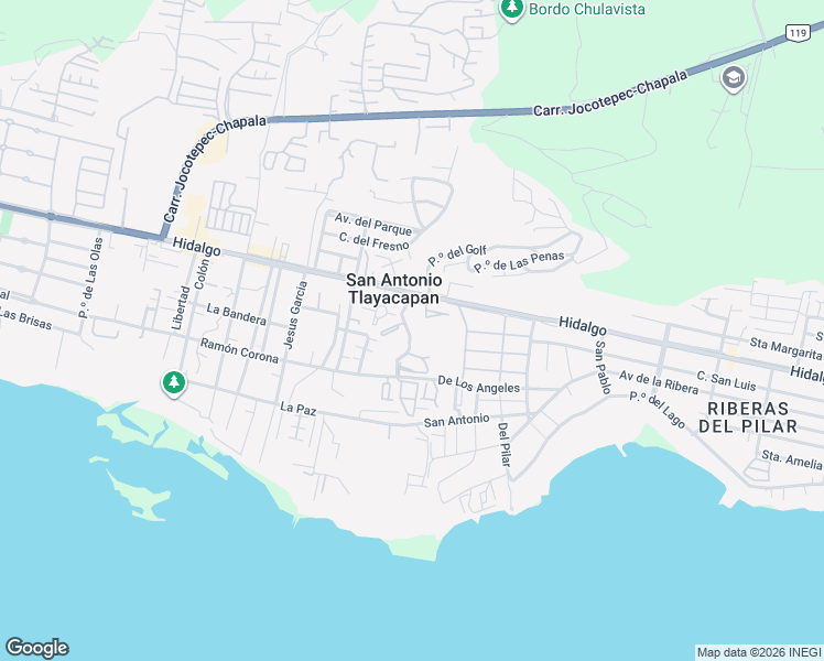 map of restaurants, bars, coffee shops, grocery stores, and more near 8 Del Arroyo in San Antonio Tlayacapan