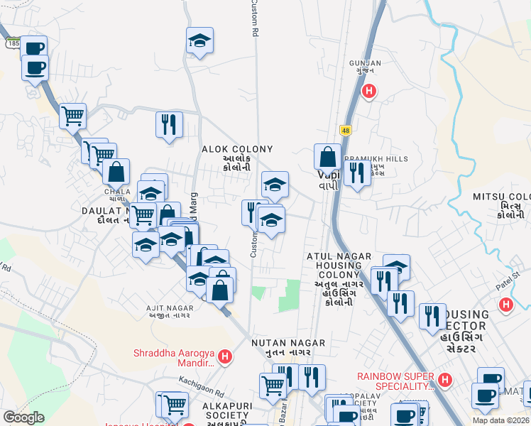 Way to Boon Max School, Vapi GJ - Walk Score