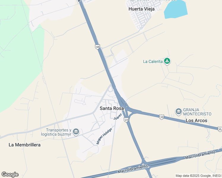 map of restaurants, bars, coffee shops, grocery stores, and more near km 25 Carretera Guadalajara - Chapala in Santa Rosa