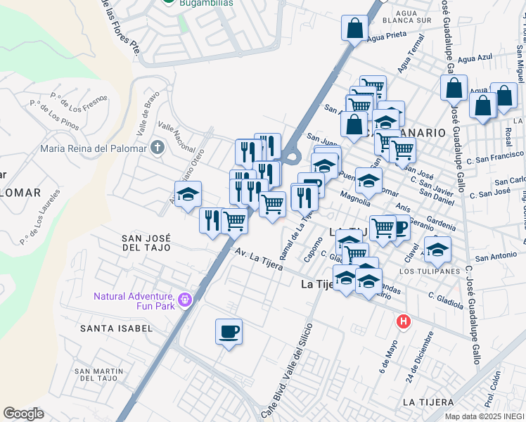 map of restaurants, bars, coffee shops, grocery stores, and more near in 