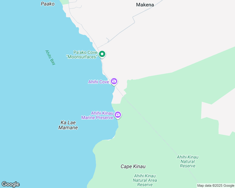 map of restaurants, bars, coffee shops, grocery stores, and more near 7750 Makena Road in Kihei