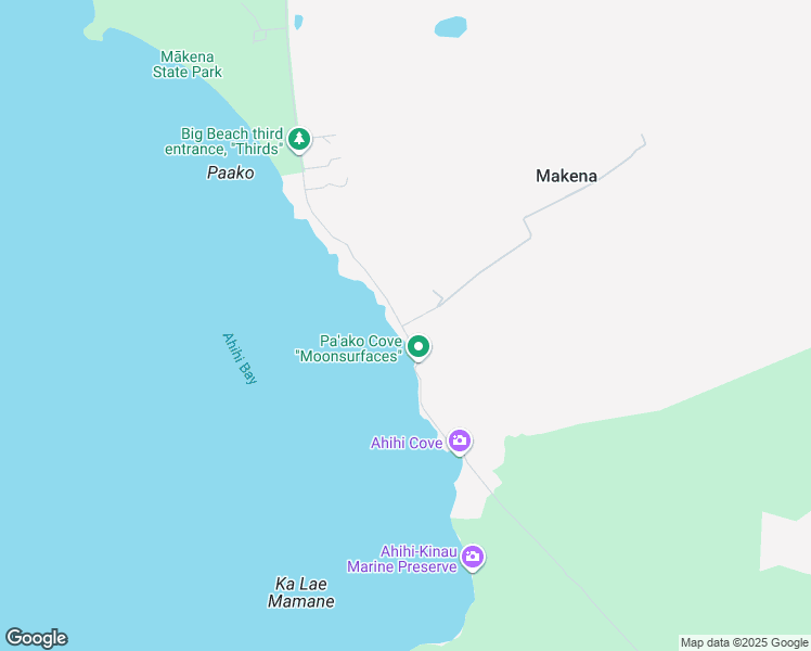 map of restaurants, bars, coffee shops, grocery stores, and more near 7299 Makena Road in Kihei