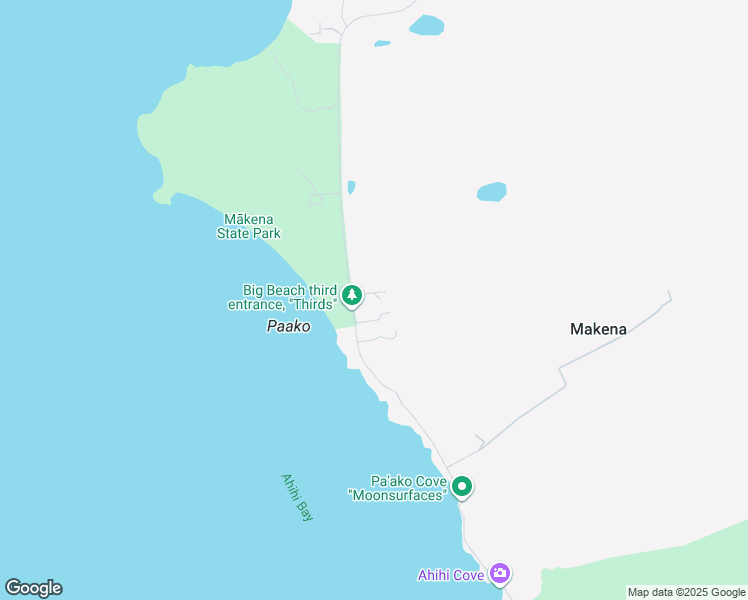 map of restaurants, bars, coffee shops, grocery stores, and more near 6699 Makena Road in Kihei