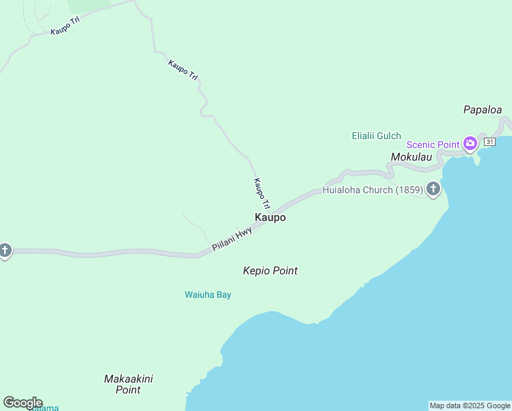 map of restaurants, bars, coffee shops, grocery stores, and more near in Kaupo