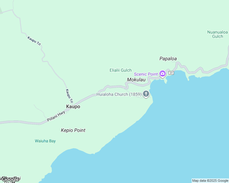 map of restaurants, bars, coffee shops, grocery stores, and more near 35-000 Piilani Highway in Hana