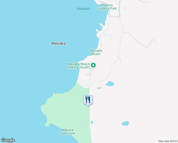 map of restaurants, bars, coffee shops, grocery stores, and more near 23 Maluaka Place in Kihei