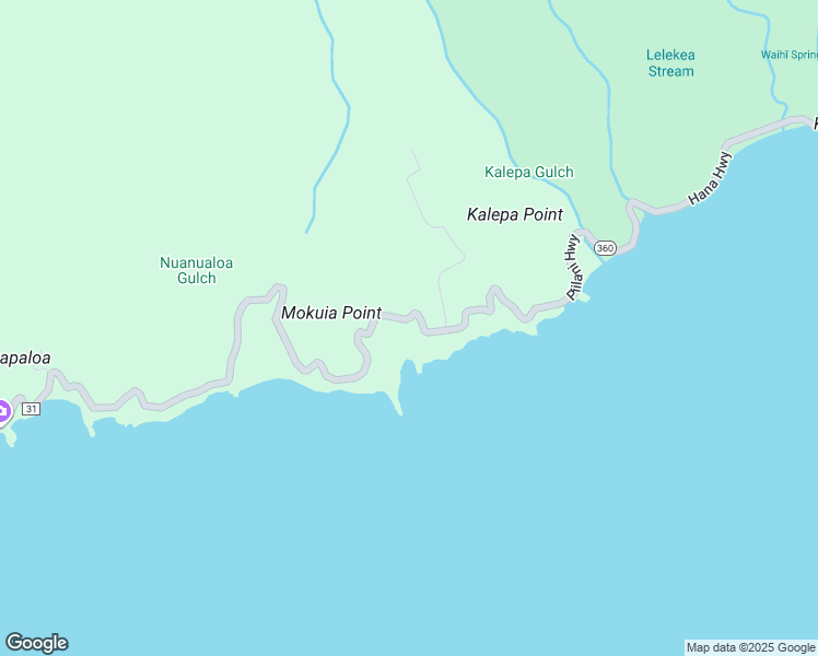 map of restaurants, bars, coffee shops, grocery stores, and more near 0 Piilani Highway in Hana