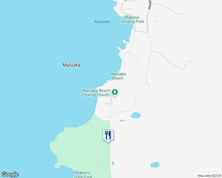 map of restaurants, bars, coffee shops, grocery stores, and more near 21 Maluaka Place in Kihei