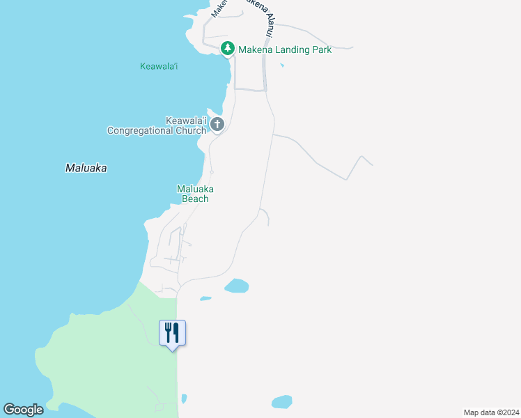 map of restaurants, bars, coffee shops, grocery stores, and more near 5400 Makena Alanui in Kihei