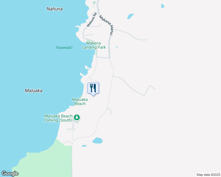 map of restaurants, bars, coffee shops, grocery stores, and more near 5418 Makena Alanui in Kihei