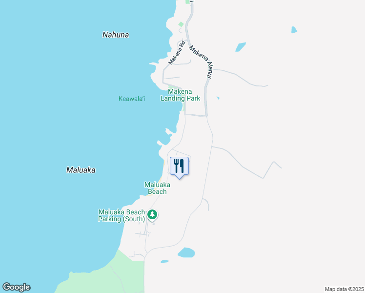 map of restaurants, bars, coffee shops, grocery stores, and more near 5375 Makena Road in Kihei