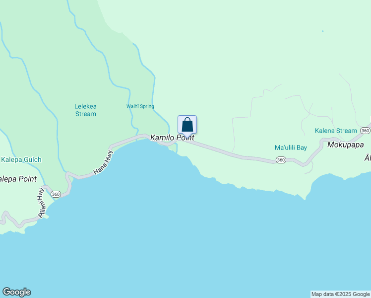 map of restaurants, bars, coffee shops, grocery stores, and more near 39-606 Hana Highway in Hana