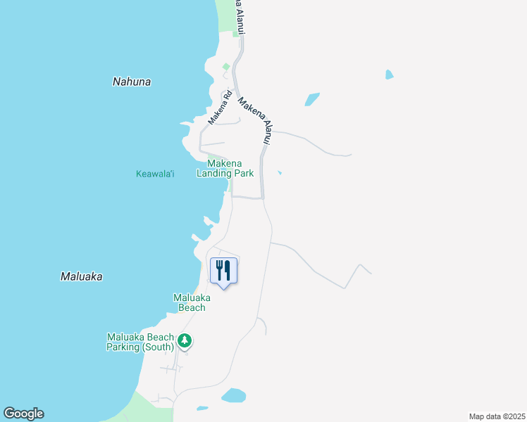 map of restaurants, bars, coffee shops, grocery stores, and more near 5426 Makena Alanui in Kihei