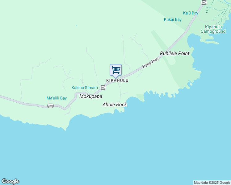 map of restaurants, bars, coffee shops, grocery stores, and more near 40900 Hana Highway in Kula