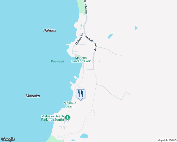 map of restaurants, bars, coffee shops, grocery stores, and more near 5452 Makena Alanui in Kihei