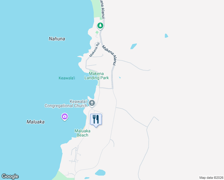 map of restaurants, bars, coffee shops, grocery stores, and more near 5430 Makena Alanui in Kihei